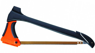 Illustration for article titled Double-Duty Axe Saw Turns Forests Into Firewood